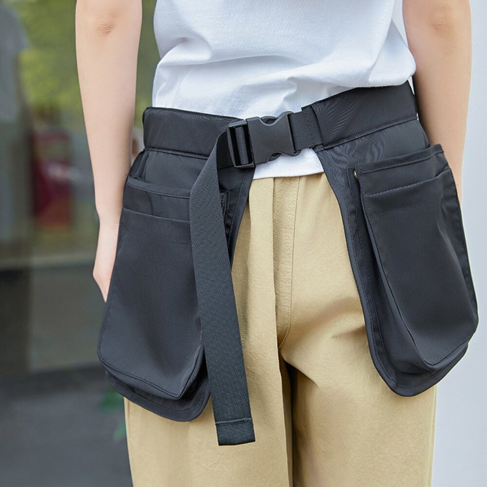 Adjustable Belt Apron for Pet Trainer, Garden Tools Organizer, Waiter, Hair
